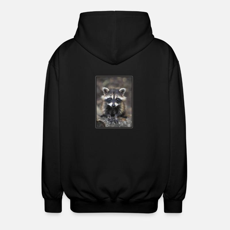 Ratons laveurs Raton laveur - Veste à capuche unisexe - noir