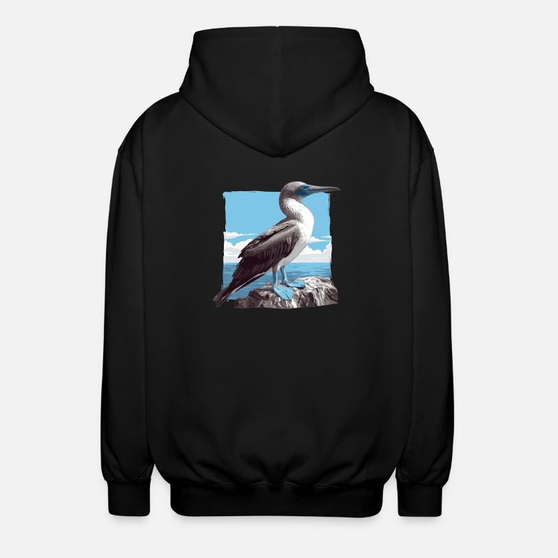 Fou à pieds bleus - Veste à capuche unisexe - noir