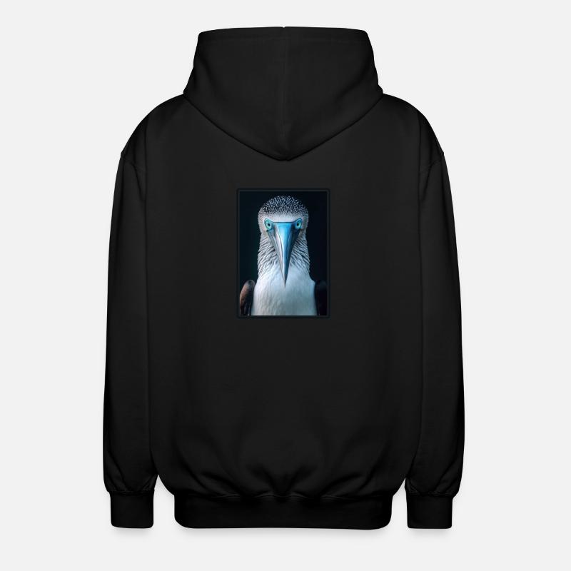 Fou à pieds bleus - Veste à capuche unisexe - noir