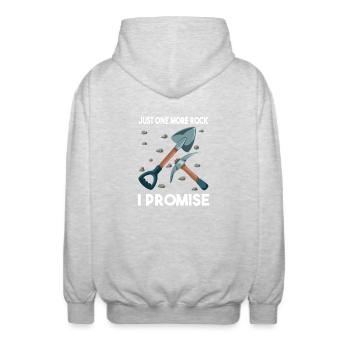 Juste une pierre de plus que je promets : le choix parfait pour - Veste à capuche unisexe - gris clair chiné - Dos - AI Model Male 185 light (185cm)
