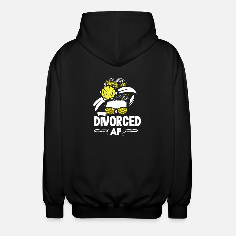 Divorced Bold Statement Scheidung - Unisex Kapuzenjacke - Schwarz