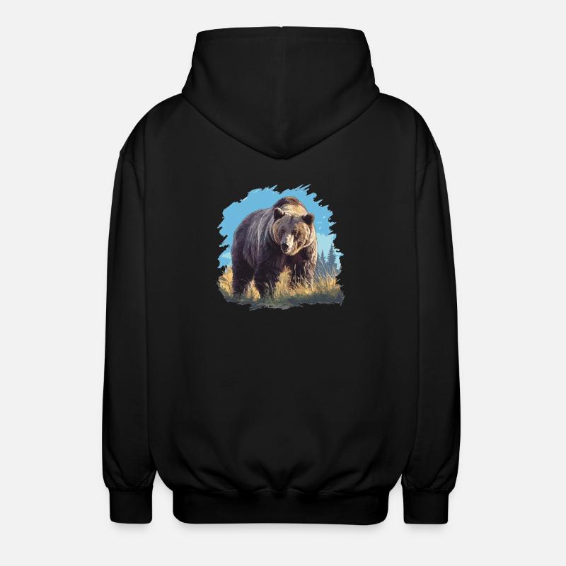 grizzly bears Grizzly bear - Unisex Hooded Jacket - black