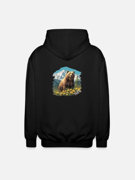 grizzly bears Grizzly bear - Unisex Hooded Jacket - black
