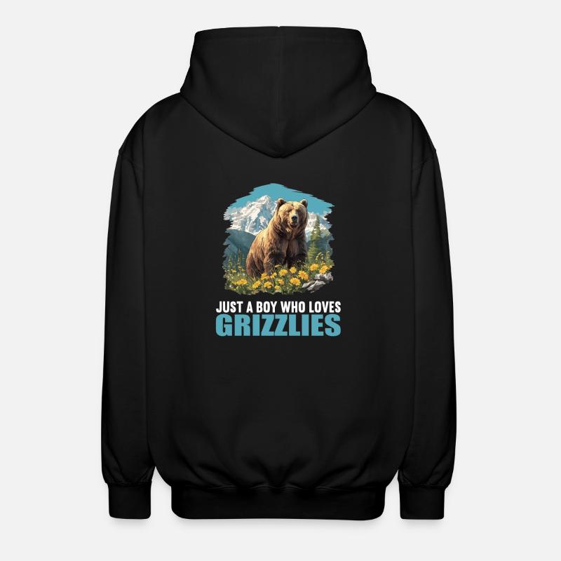 grizzly bears Grizzly bear - Unisex Hooded Jacket - black