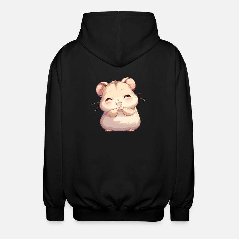 Hamster - Unisex Kapuzenjacke - Schwarz