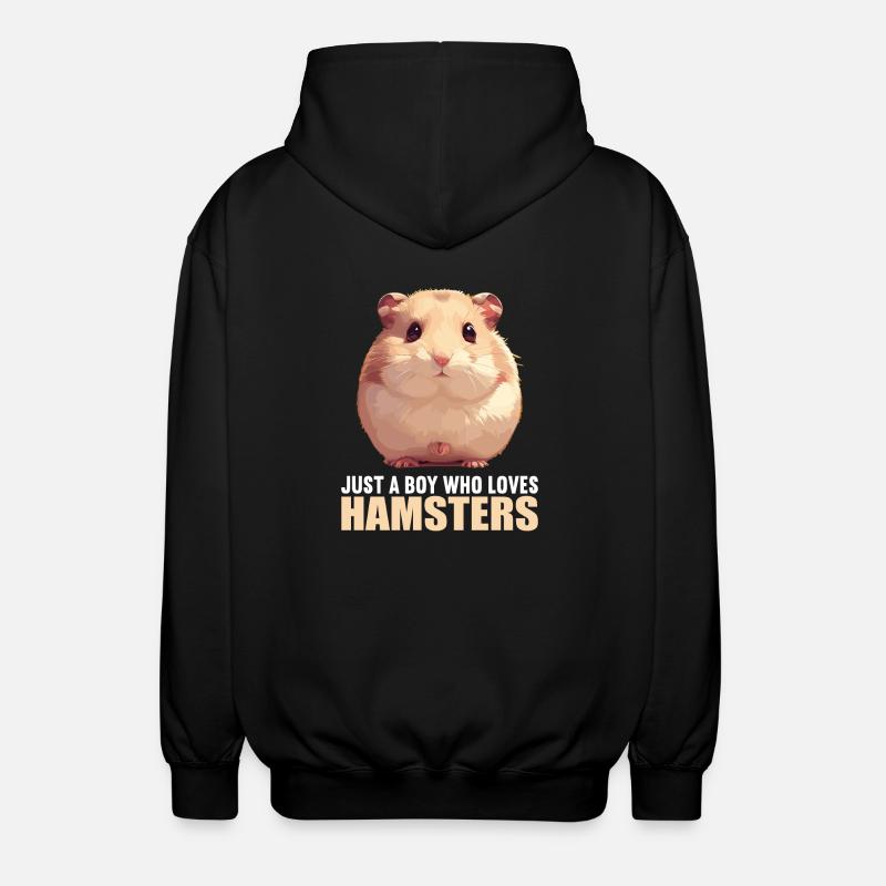 Hamster - Unisex Kapuzenjacke - Schwarz