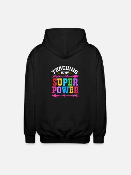 Middle School Teachers - Unisex Hooded Jacket - black