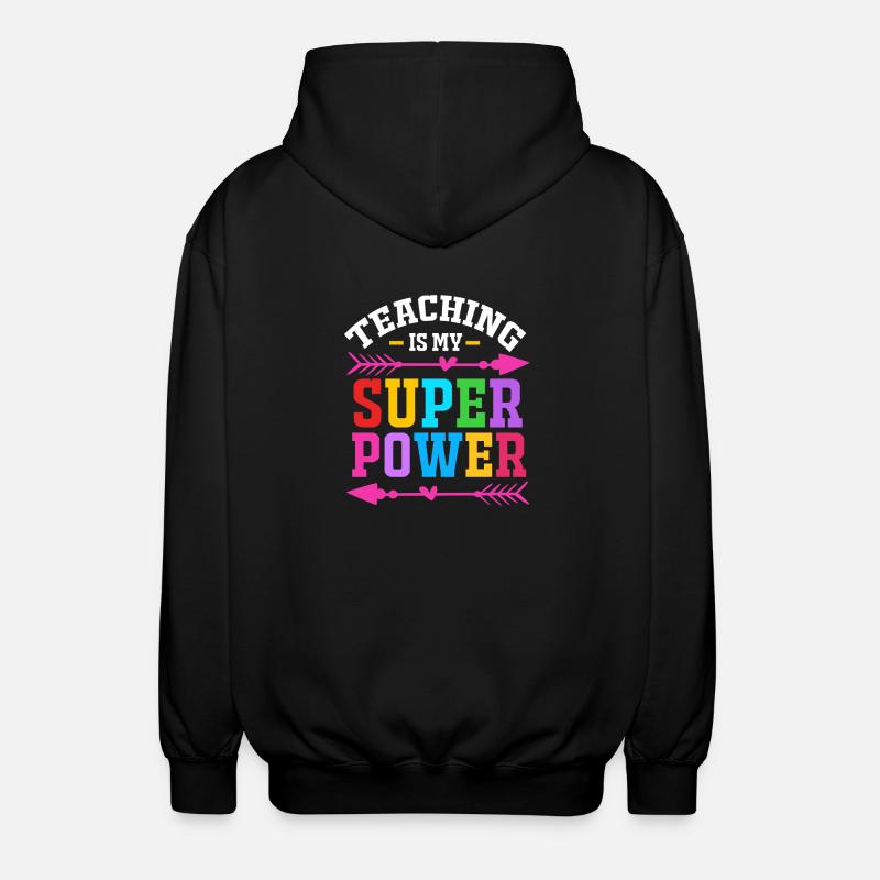 Middle School Teachers - Unisex Hooded Jacket - black