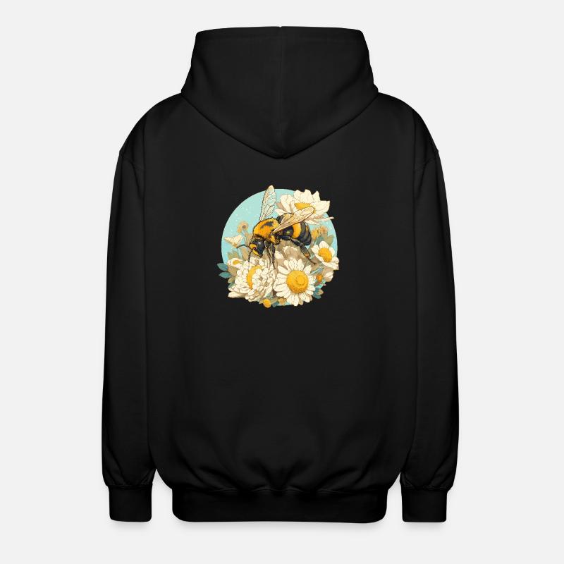 Abeilles Abeille - Veste à capuche unisexe - noir