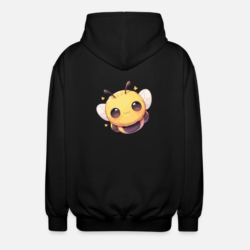 Bees Bee - Unisex Hooded Jacket - black