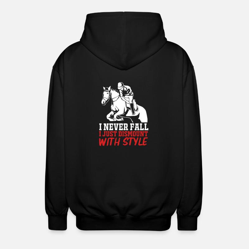 Show Jumping Show Jumping - Unisex Hooded Jacket - black
