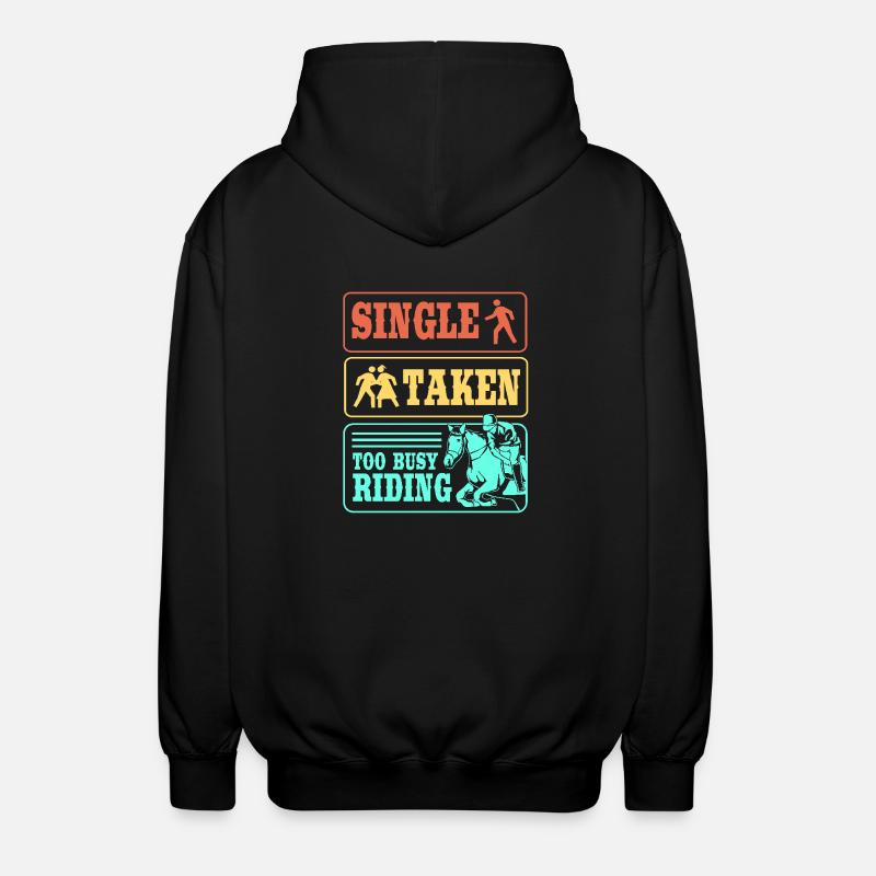 Show Jumping Show Jumping - Unisex Hooded Jacket - black