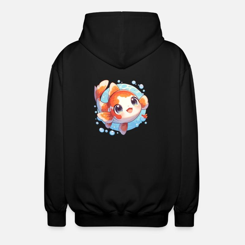 Kois Koi Karpfen - Unisex Kapuzenjacke - Schwarz