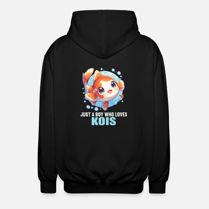 Koi Koi Carpe - Veste à capuche unisexe - noir