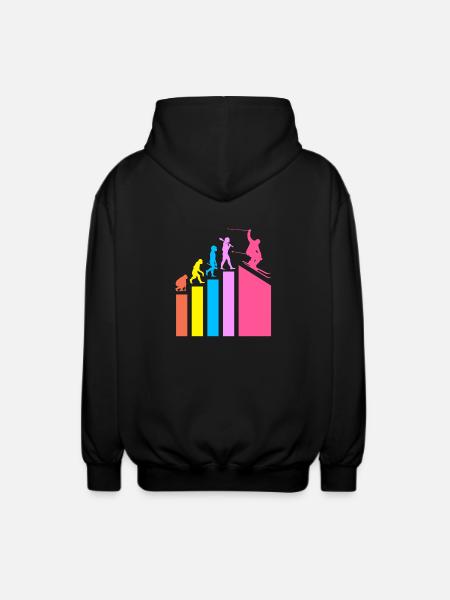 Ski Ski Holiday - Unisex Hooded Jacket - black