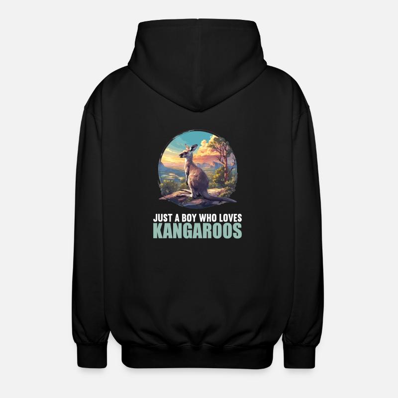 Kangaroos Kangaroo - Unisex Hooded Jacket - black