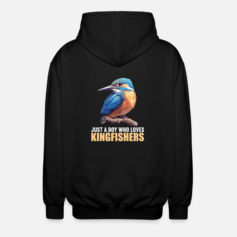 Kingfishers Kingfisher - Unisex Hooded Jacket - black