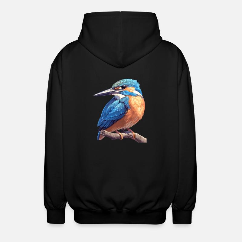 Isfugl Isfugl - Unisex hættejakke. - sort