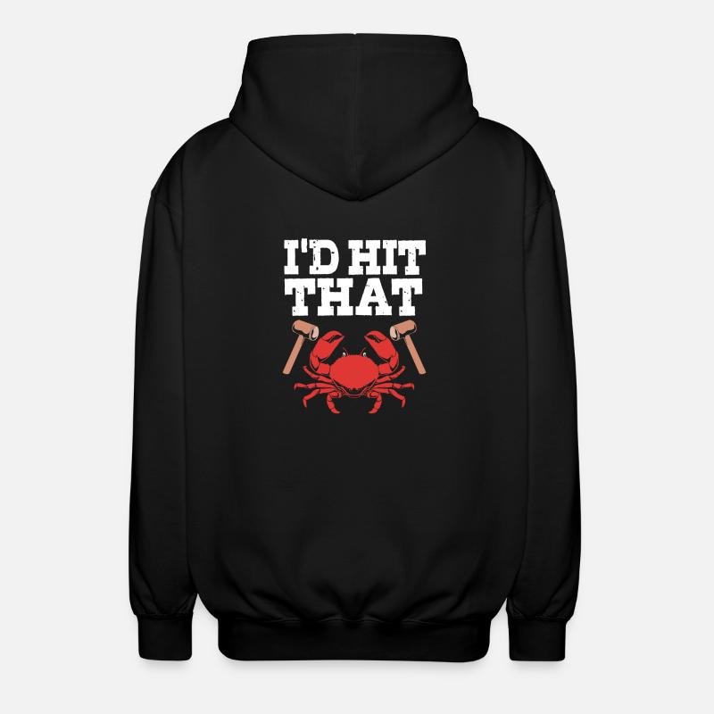 Crabe - Veste à capuche unisexe - noir