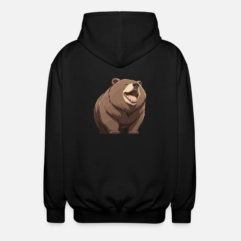 Ours Kodiak Ours Kodiak - Veste à capuche unisexe - noir