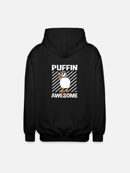 Papageientaucher Puffin - Unisex Hooded Jacket - black