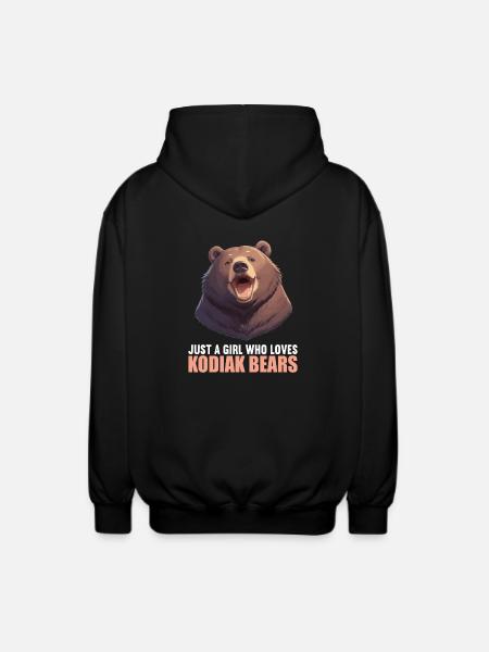 Kodiak Bear Kodiak Bear - Unisex Hooded Jacket - black