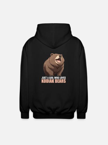 Kodiakbären Kodiakbär - Unisex Kapuzenjacke - Schwarz