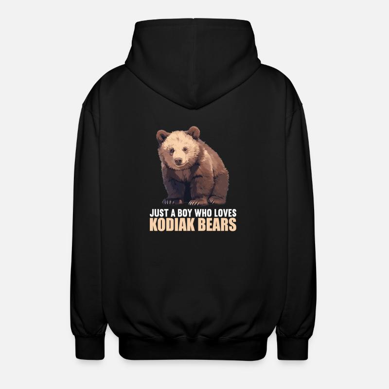 Ours Kodiak Ours Kodiak - Veste à capuche unisexe - noir