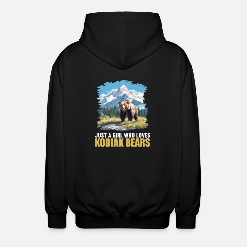 Kodiak Bear Kodiak Bear - Unisex Hooded Jacket - black