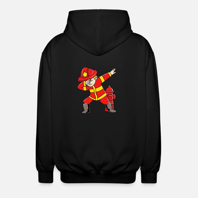 Firefighter Fire Brigade - Unisex Hooded Jacket - black