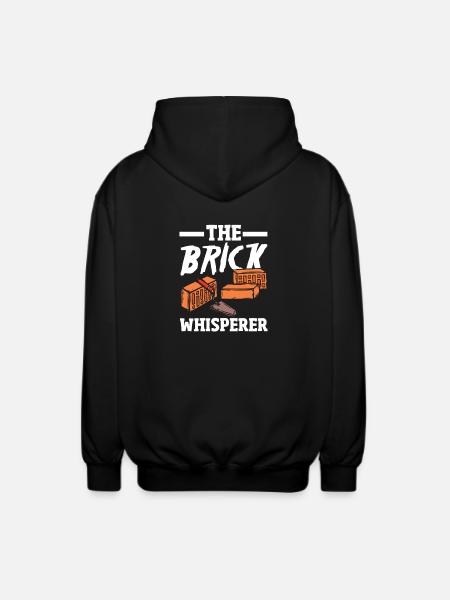 Mason The Brick Whisperer - Unisex Hooded Jacket - black