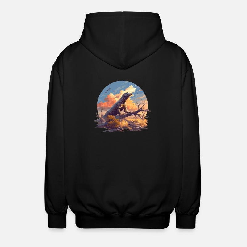 Komodowarane Komodowaran - Unisex Kapuzenjacke - Schwarz