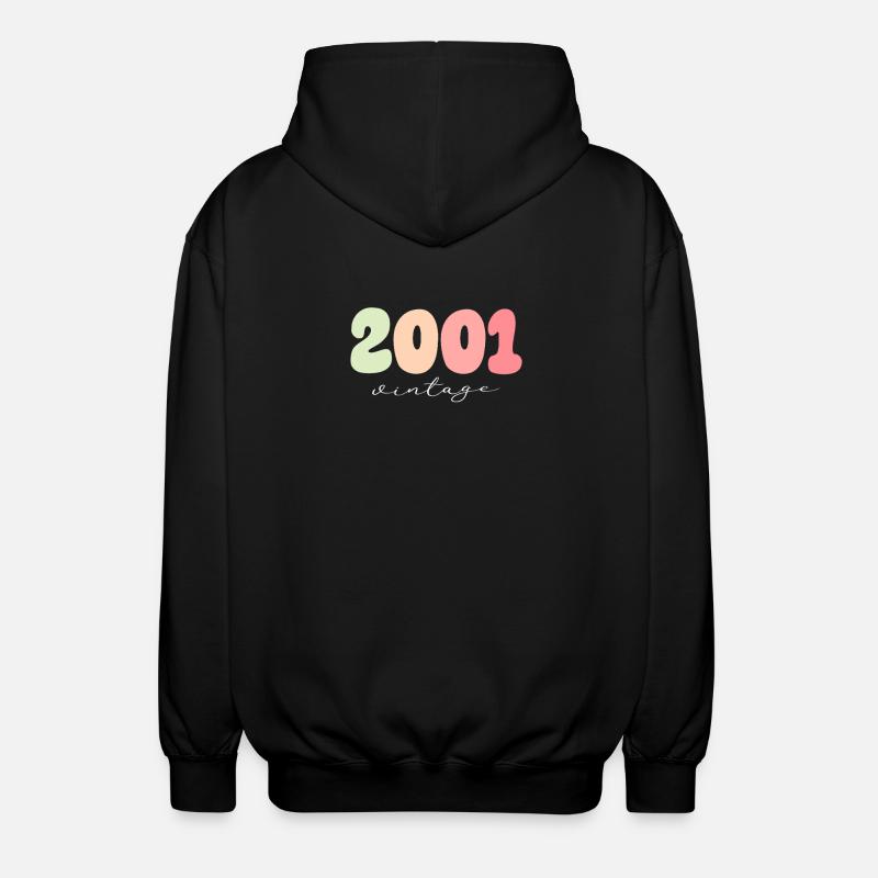 Année de naissance 2001 - Veste à capuche unisexe - noir