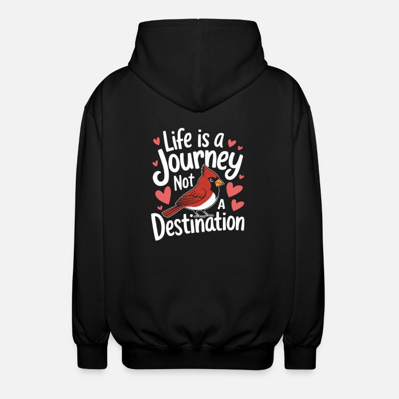 Kardinal Rotkardinal Vogel Roter Kardinal - Unisex Kapuzenjacke - Schwarz