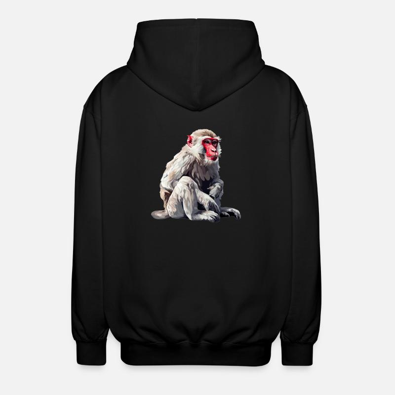 Macaque Macaque - Veste à capuche unisexe - noir