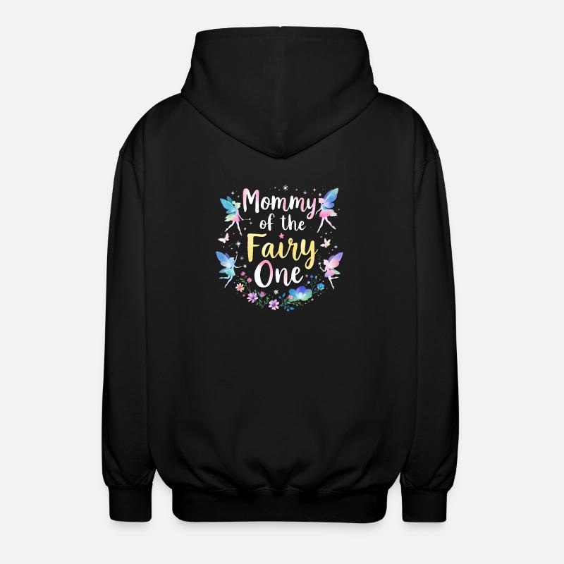 Maman de la Fée - Veste à capuche unisexe - noir