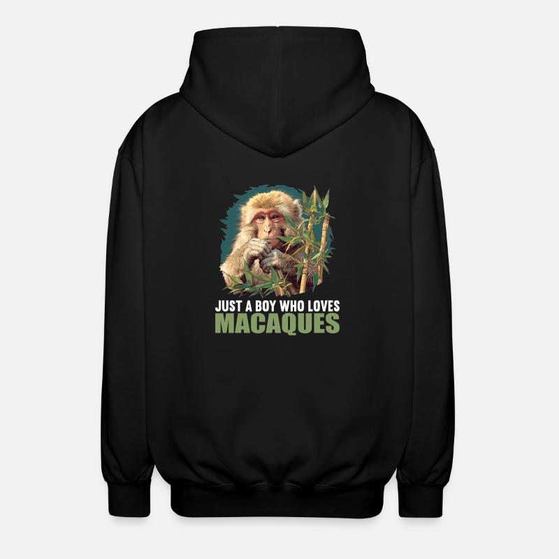 Macaque Macaque - Unisex Hooded Jacket - black