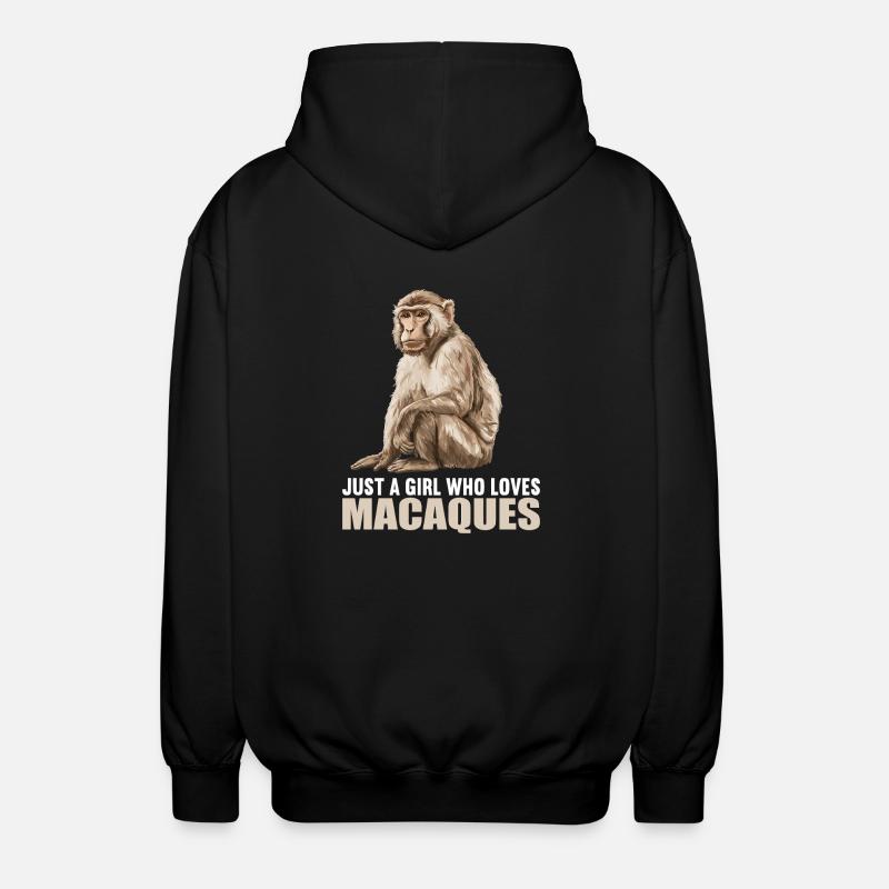 Macaque Macaque - Veste à capuche unisexe - noir