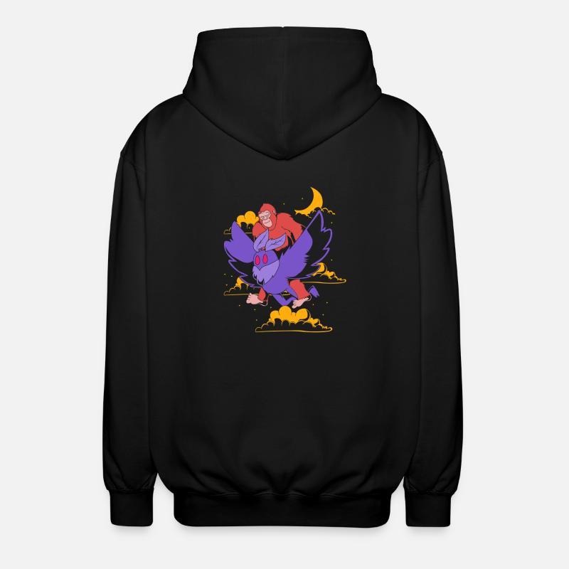 Mottenmann - Unisex Kapuzenjacke - Schwarz