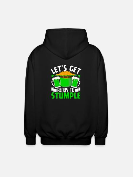 Let's get ready to Stumple - Unisex Hooded Jacket - black