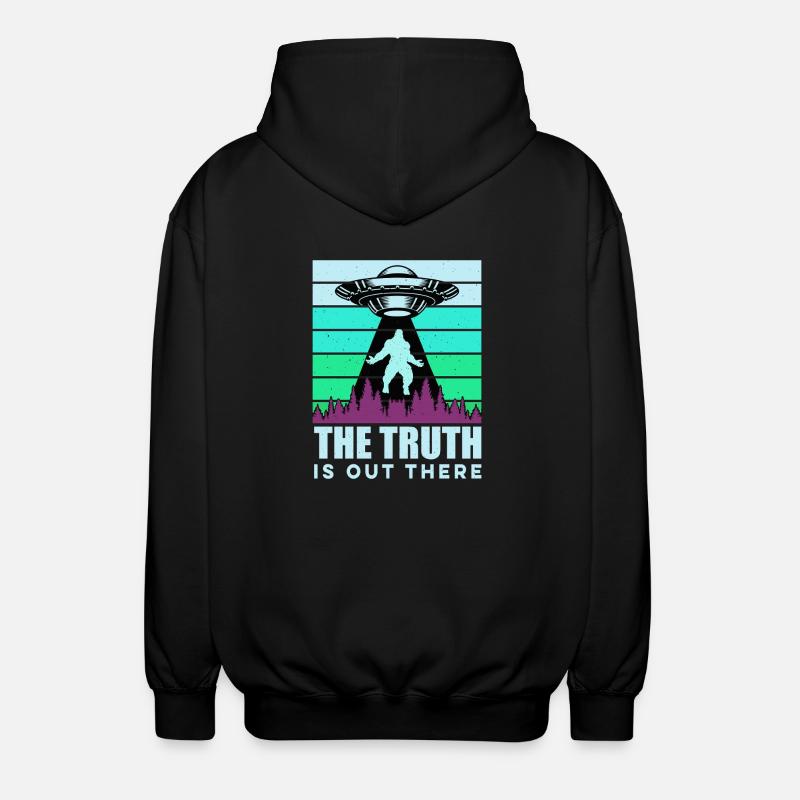 OVNI Bigfoot Yeti Sasquatch - Veste à capuche unisexe - noir