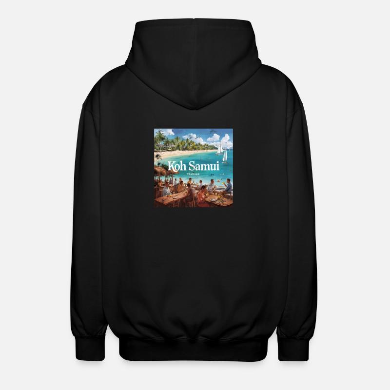 Koh Samui - Unisex Hooded Jacket - black