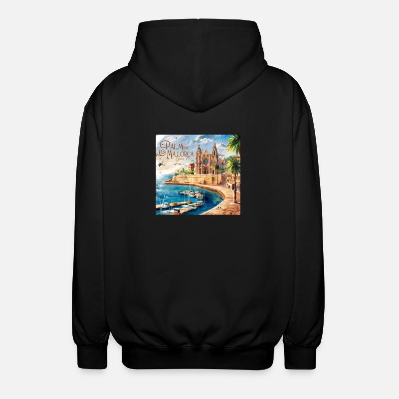 Palma de Majorque - Veste à capuche unisexe - noir
