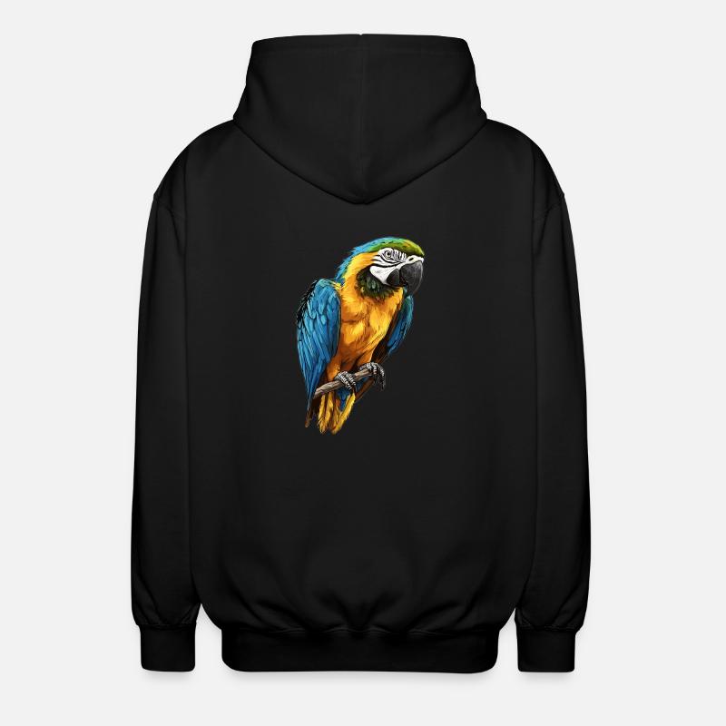Macaw's Era - Unisex Hooded Jacket - black