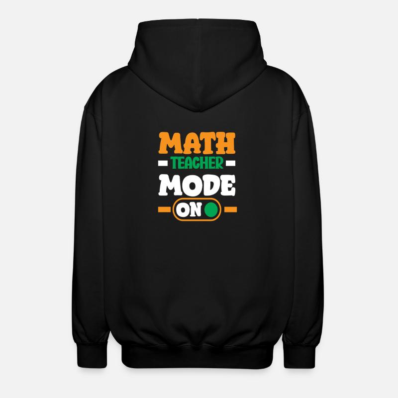 Math Teacher Math Gift - Unisex Hooded Jacket - black
