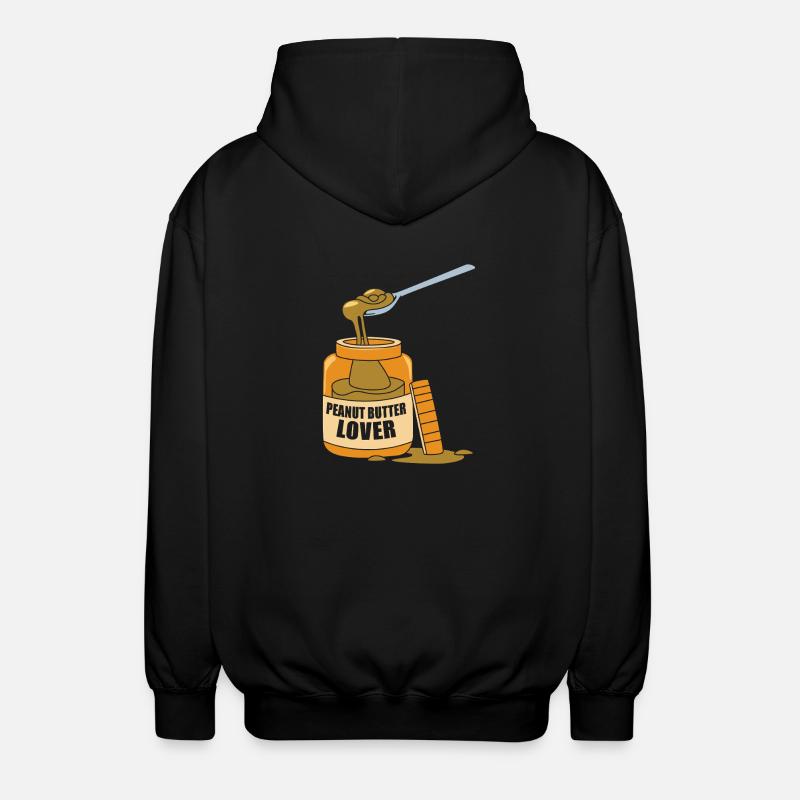Pâte d’arachide - Veste à capuche unisexe - noir