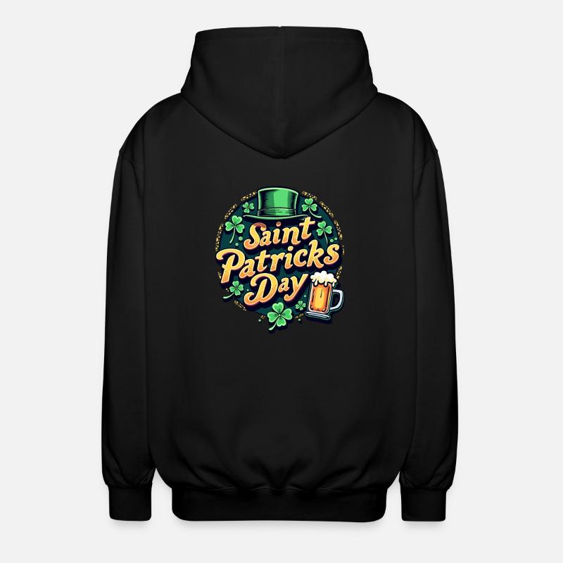 Saint Patrick`s Day Beer - Unisex Kapuzenjacke - Schwarz