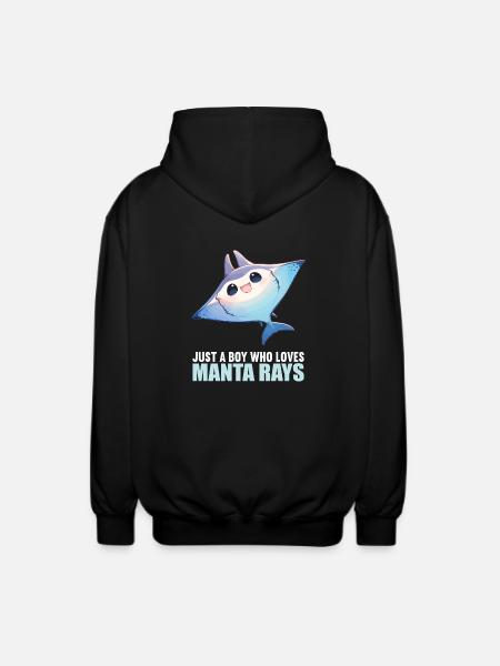 Manta Rays Manta Rays - Unisex Hooded Jacket - black