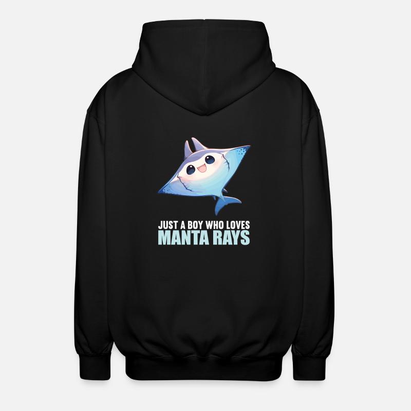 Manta Rays Manta Rays - Unisex Hooded Jacket - black