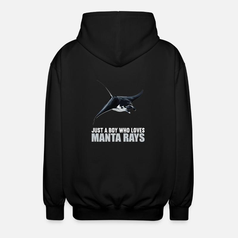 Mantas Manta Rochen - Unisex Kapuzenjacke - Schwarz